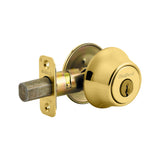 Kwikset Single Cylinder Deadbolt SmartKey with RCAL Latch and Dual RCS and 5303 Full Lip Strike K3 Kwikset