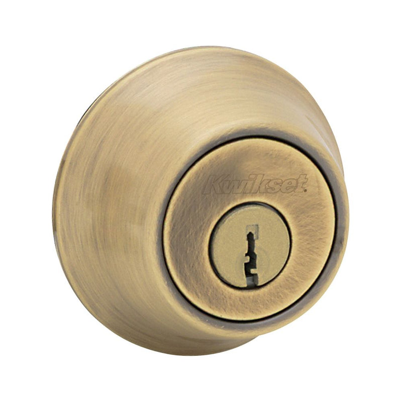 Kwikset Single Cylinder Deadbolt with RCAL Latch and Dual RCS and 5303 Full Lip Strike K3 Kwikset