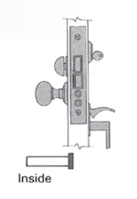 Baldwin 6832 Left Hand Residential Entry Handleset x Lever 2" Backset Mortise Lock Body Baldwin Estate