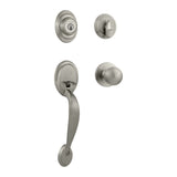 Kwikset Dakota Single Cylinder Exterior Handleset with RCAL Latch and Dual RCS and 5303 Full Lip Strike Kwikset