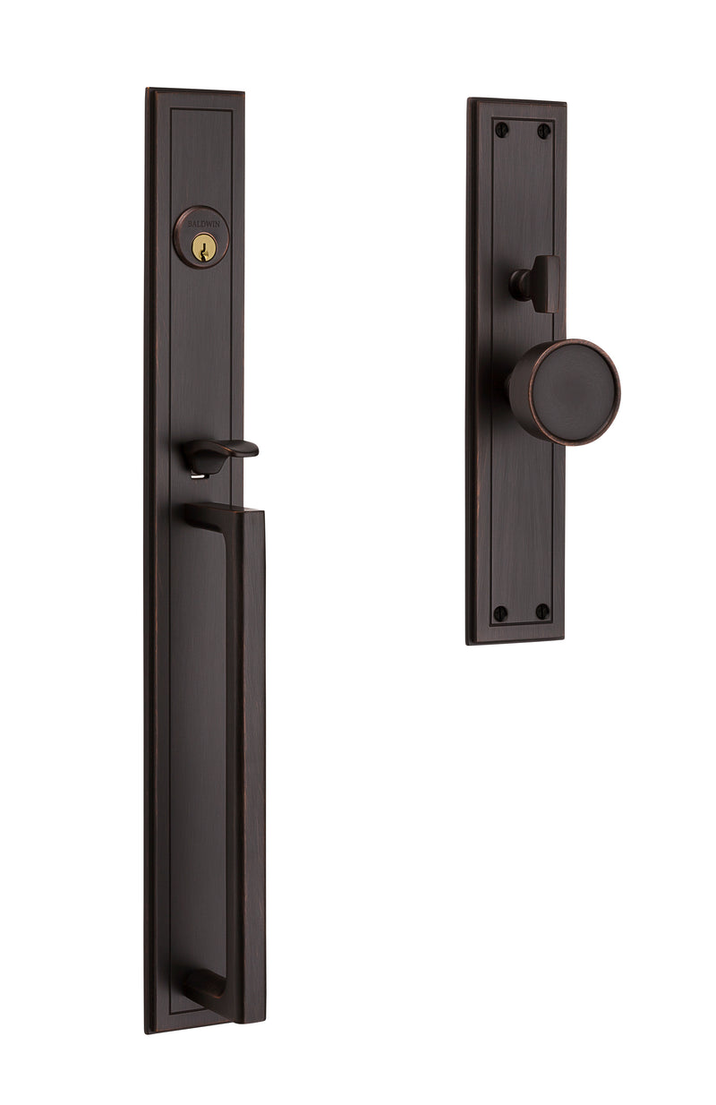 Baldwin Hollywood Hills Handleset Single Cylinder Entry Mortise Lock Trim Baldwin Estate