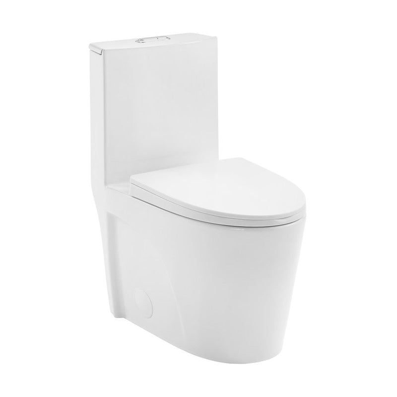 Swiss Madison St. Tropez One Piece Elongated Toilet Dual Vortex Flush 1.1/1.6 gpf