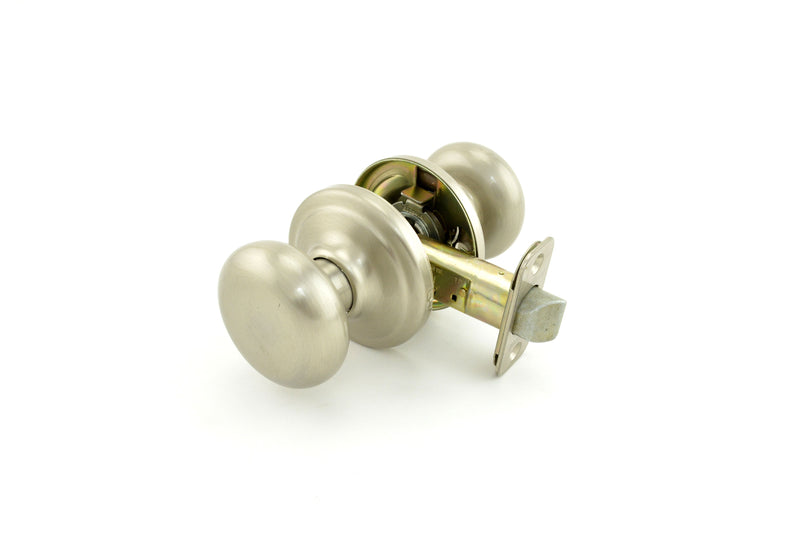 Kwikset Hancock Knob Passage Door Lock with New Chassis with 6AL Latch and RCS Strike Kwikset