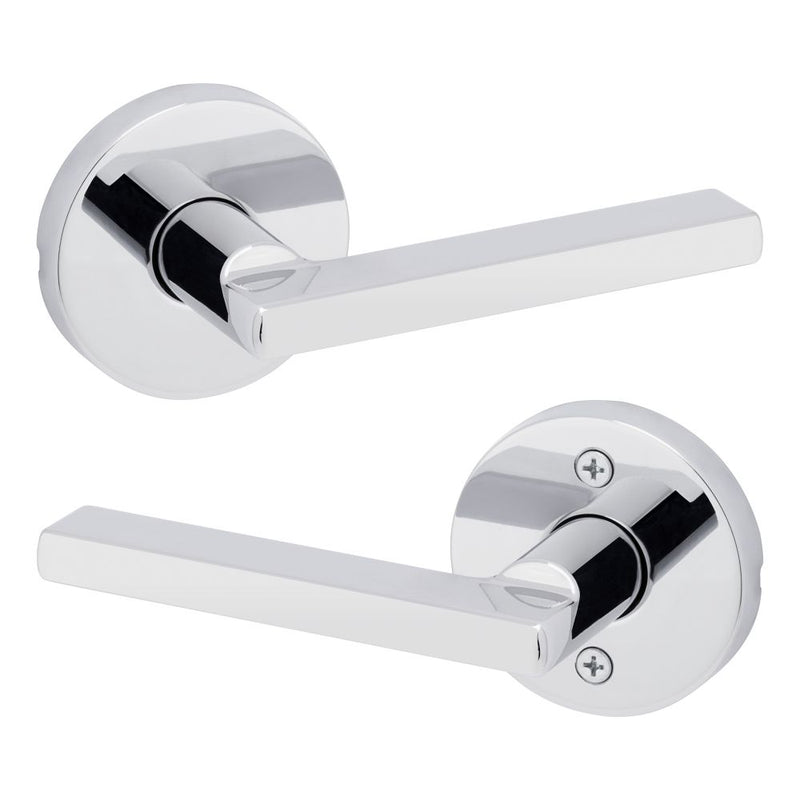 Kwikset Halifax Lever with Round Rose Passage Door Lock with 6AL Latch and RCS Strike Kwikset