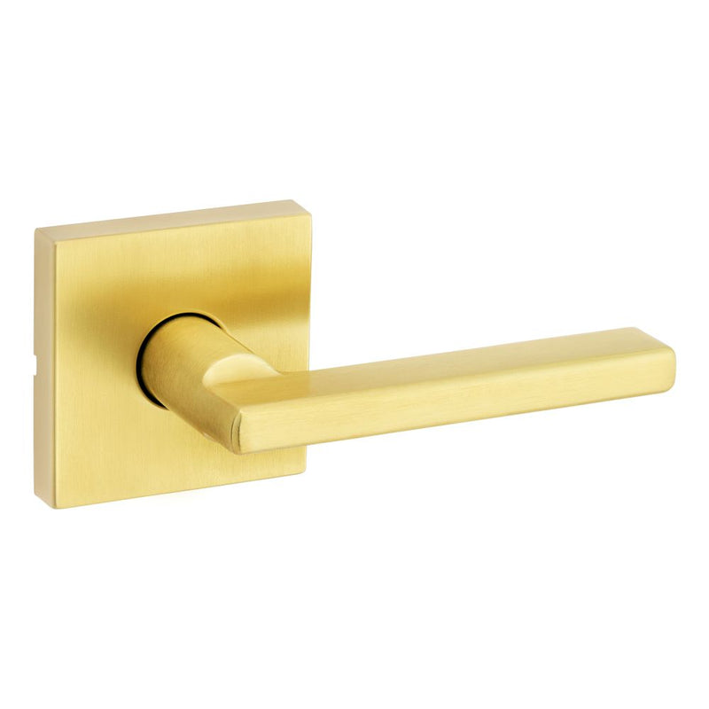 Kwikset Halifax Lever with Square Rose Passage Door Lock with 6AL Latch and RCS Strike Kwikset