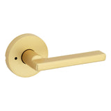 Kwikset Halifax Lever with Round Rose Privacy Door Lock with 6AL Latch and RCS Strike Kwikset