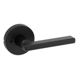 Kwikset Halifax Lever with Round Rose Privacy Door Lock with 6AL Latch and RCS Strike Kwikset