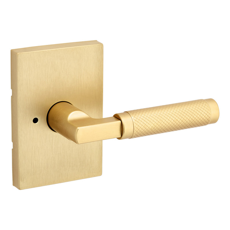 Kwikset Prava Lever with Rectangular Rose Privacy Door Lock with 6AL Latch and RCS Strike Kwikset