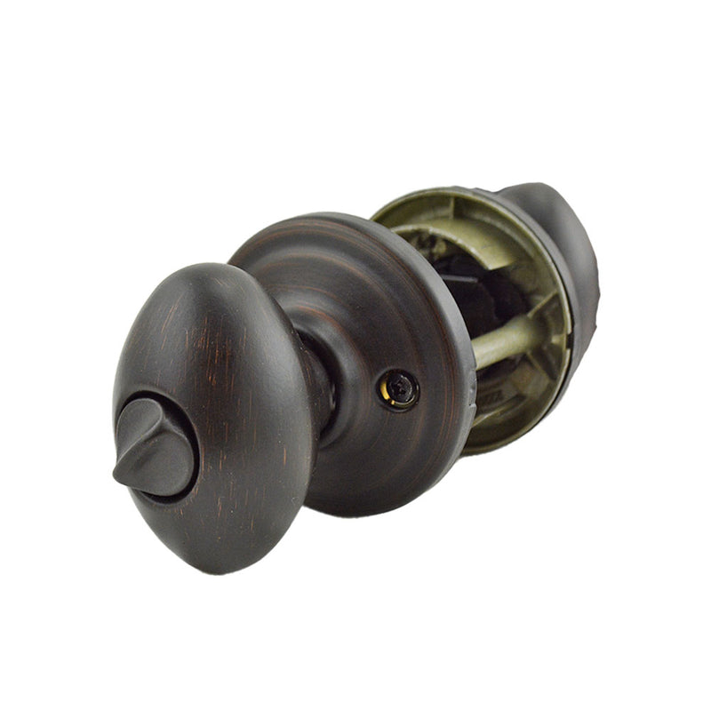 Kwikset Laurel Knob Entry Door Lock SmartKey with 6AL Latch and RCS Strike Kwikset