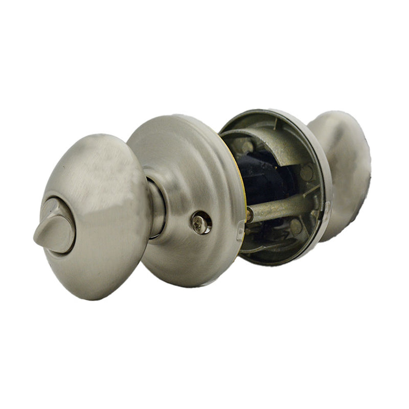 Kwikset Laurel Knob Entry Door Lock SmartKey with 6AL Latch and RCS Strike Kwikset