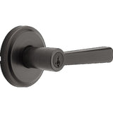 Kwikset Trafford Lever Entry Door Lock SmartKey with 6AL Latch and RCS Strike Kwikset