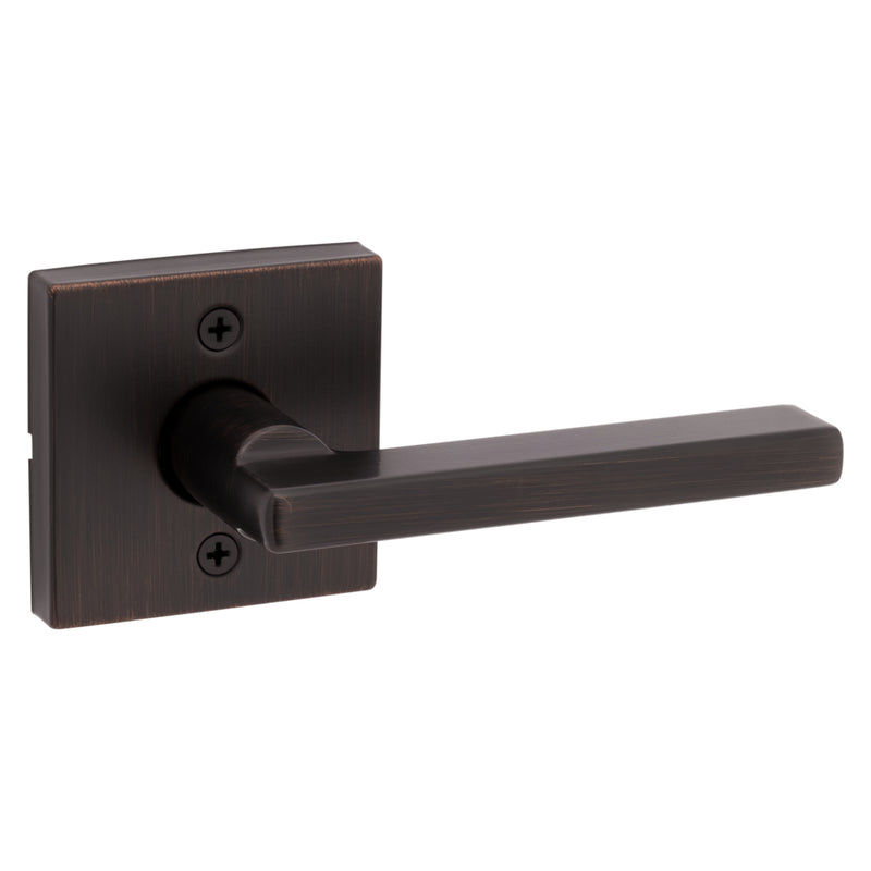 Kwikset Halifax Lever with Square Rose Half Dummy Door Lock Kwikset