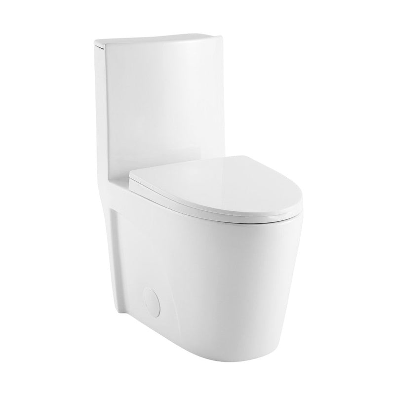 Swiss Madison St. Tropez One Piece Elongated Toilet Right Side Flush 1.28 gpf