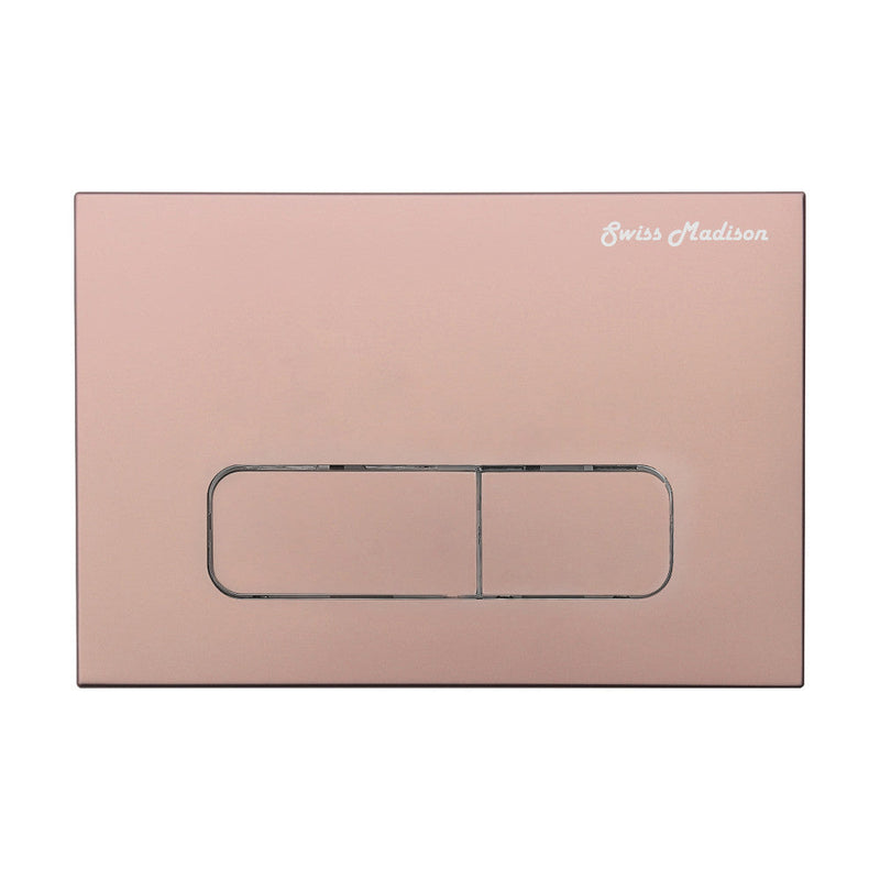 Swiss Madison Wall Mount Dual Flush Actuator Plate with Rectangle Push Buttons Swiss Madison