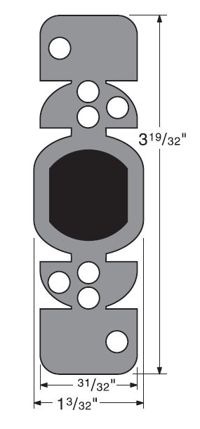 Kwikset Plastic Strike Box for All Deadbolt Strikes Kwikset