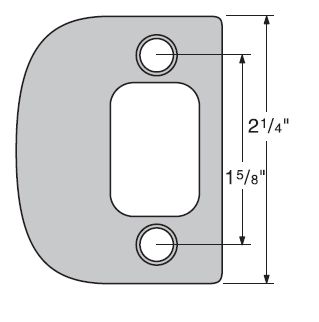 Kwikset Square Corner Deadbolt Full Lip Strike Kwikset