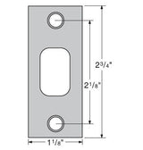 Kwikset 1-1/8" x 2-3/4" Square Corner Deadbolt Strike Kwikset