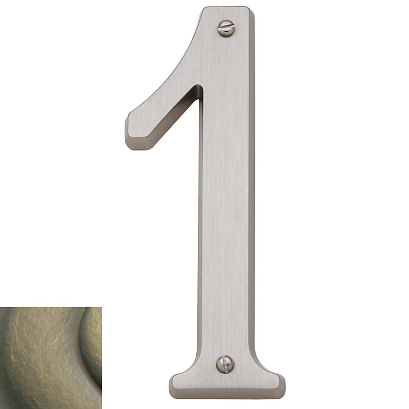 Baldwin 4-3/4" Carded House Number # 1 Baldwin Estate