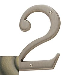 Baldwin 4-3/4" Carded House Number # 2 Baldwin Estate