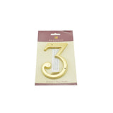 Baldwin 4-3/4" Carded House Number # 3 Baldwin Estate