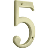 Baldwin 4-3/4" Carded House Number # 5 Baldwin Estate