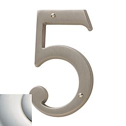 Baldwin 4-3/4" Carded House Number # 5 Baldwin Estate