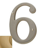 Baldwin 4-3/4" Carded House Number # 6 Baldwin Estate