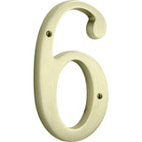 Baldwin 4-3/4" Carded House Number # 6 Baldwin Estate