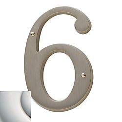 Baldwin 4-3/4" Carded House Number # 6 Baldwin Estate