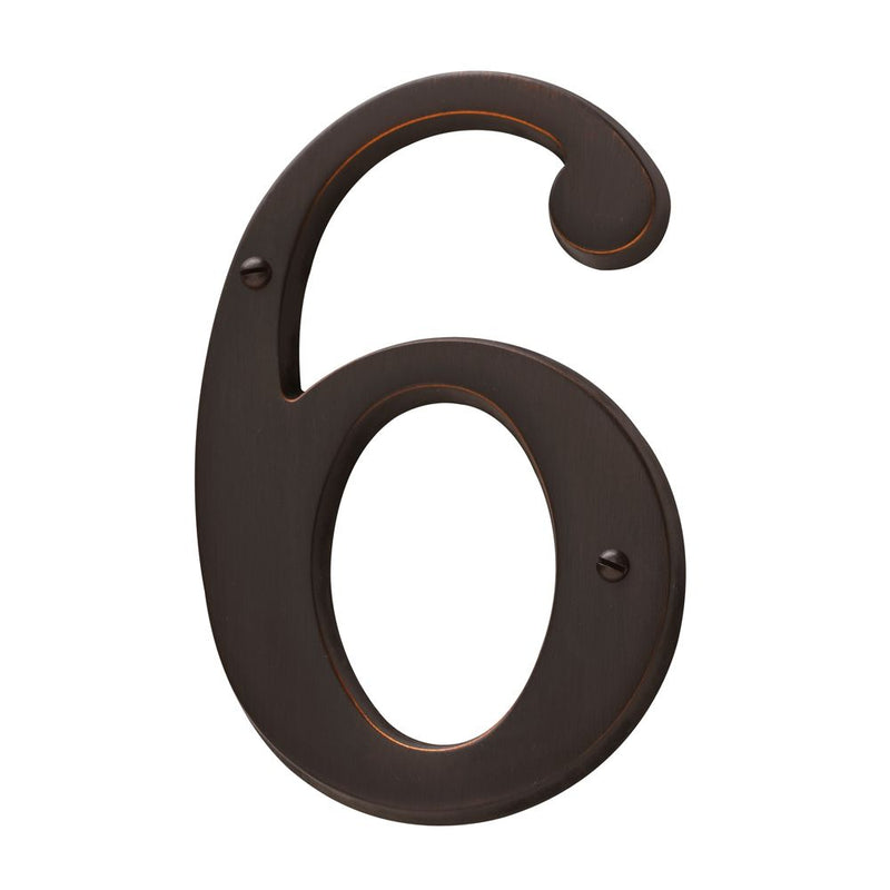 Baldwin 4-3/4" Carded House Number # 6 Baldwin Estate