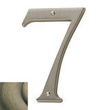 Baldwin 4-3/4" Carded House Number # 7 Baldwin Estate