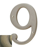 Baldwin 4-3/4" Carded House Number # 9 Baldwin Estate