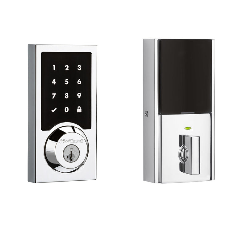 Kwikset Z-Wave ZW500 Enabled Contemporary Smartcode Touchscreen Deadbolt with RCAL Latch and RCS Strike Kwikset