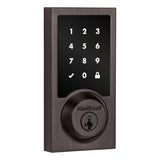 Kwikset Contemporary Home Connect Touchscreen Connected Smart Lock Deadbolt with Z-Wave 700 Long Range and SmartKey with RCALFD Latch and RCS Strike