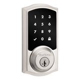 Kwikset Traditional Home Connect Touchscreen Connected Smart Lock Deadbolt with Z-Wave 700 Long Range and SmartKey with RCALFD Latch and RCS Strike