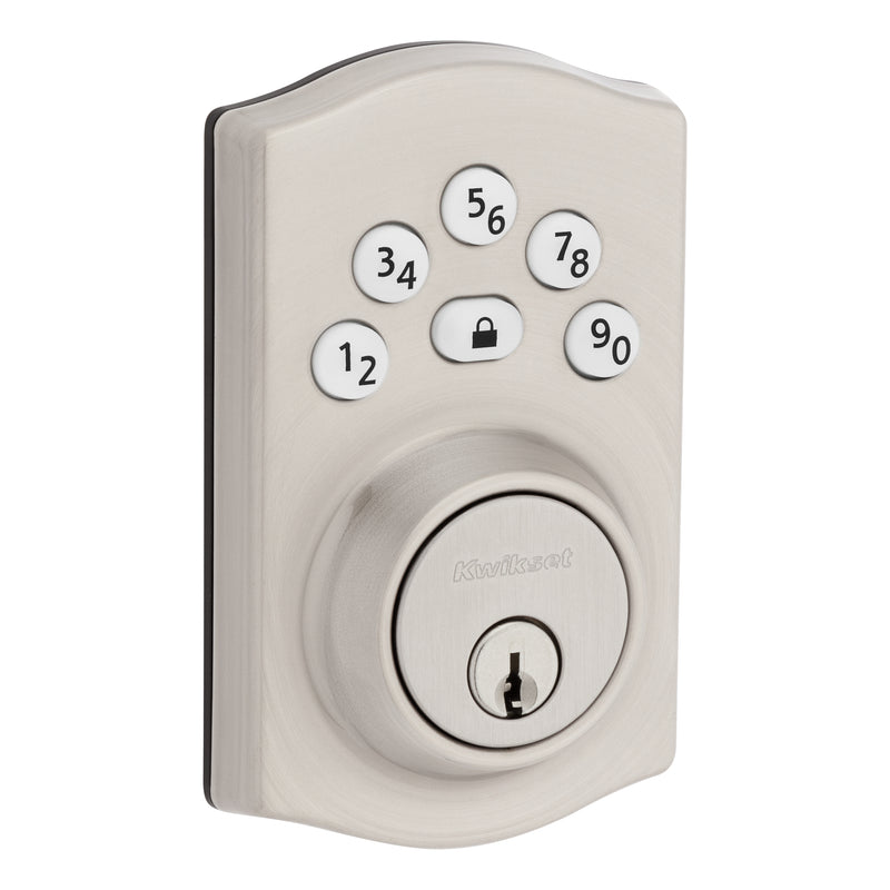 Kwikset  Traditional Powerbolt Electronic SmartCode Deadbolt with 4AL Latch and RCS Strike Kwikset