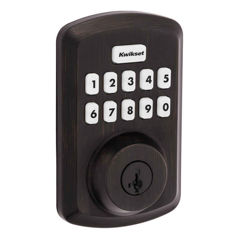 Kwikset Transitional Powerbolt 2 Electronic SmartCode Deadbolt SmartKey with 4AL Latch and RCS Strike Kwikset