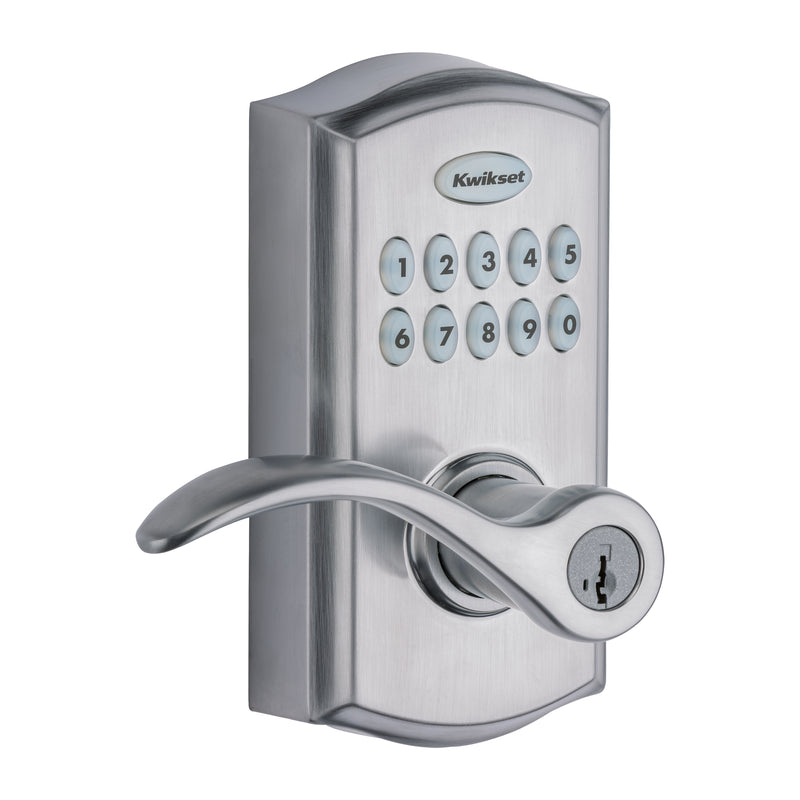 Kwikset Pembroke Lever Commercial Grade Electronic Smartcode Lever Lock with SmartKey Kwikset