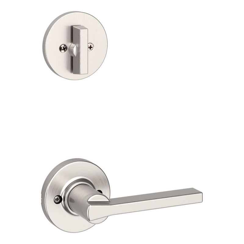 Kwikset Casey Lever with Round Rose Interior Single Cylinder Handleset Trim for Both 800 and 687 Series Handlesets Kwikset