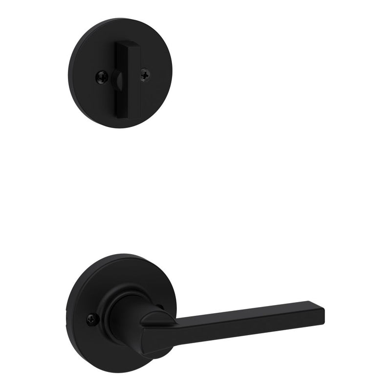 Kwikset Casey Lever with Round Rose Interior Single Cylinder Handleset Trim for Both 800 and 687 Series Handlesets Kwikset