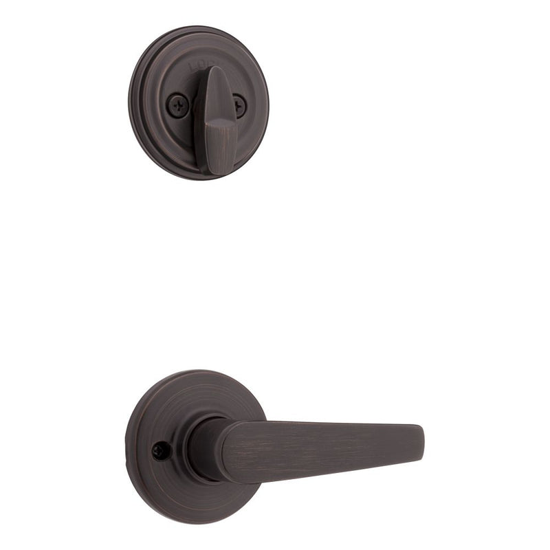 Kwikset Delta Lever Interior Single Cylinder Handleset Trim for Both 800 and 687 Series Handlesets Kwikset