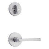 Kwikset Halifax Lever with Round Rose Interior Single Cylinder Handleset Trim for Both 800 and 687 Series Handlesets Kwikset