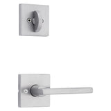 Kwikset Halifax Lever with Square Rose Interior Single Cylinder Handleset Trim for Both 800 and 687 Series Handlesets Kwikset