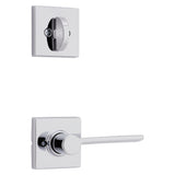 Kwikset Ladera Lever with Square Rose Interior Single Cylinder Handleset Trim Compatible with Both the 800 Series and 687 Series Handlesets Kwikset