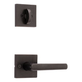 Kwikset Milan Lever with Square Rose Interior Single Cylinder Handleset Trim for Both 800 and 687 Series Handlesets Kwikset