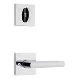 Kwikset Milan Lever with Square Rose Interior Single Cylinder Handleset Trim for Both 800 and 687 Series Handlesets Kwikset