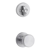 Kwikset Pismo Knob with Round Rose Interior Single Cylinder Handleset Trim for Both 800 and 687 Series Handlesets