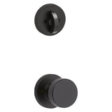 Kwikset Pismo Knob with Round Rose Interior Single Cylinder Handleset Trim for Both 800 and 687 Series Handlesets Kwikset