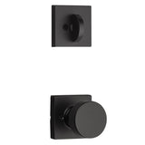 Kwikset Pismo Knob with Square Rose Interior Single Cylinder Handleset Trim for Both 800 and 687 Series Handlesets