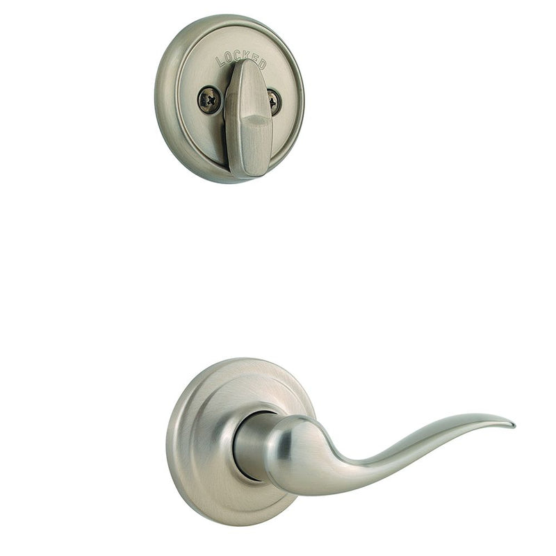 Kwikset Tustin Lever Interior Single Cylinder Handleset Trim for Both 800 and 687 Series Handlesets Kwikset